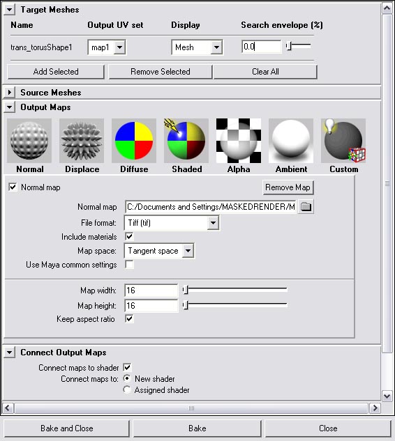 ﻿Transfer Maps In Maya